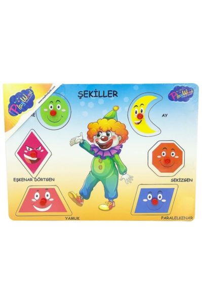 Ahşap Tutmalı Şekiller Yapbo