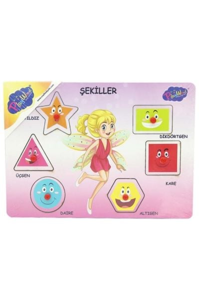 Ahşap Tutmalı Şekiller Yapbo