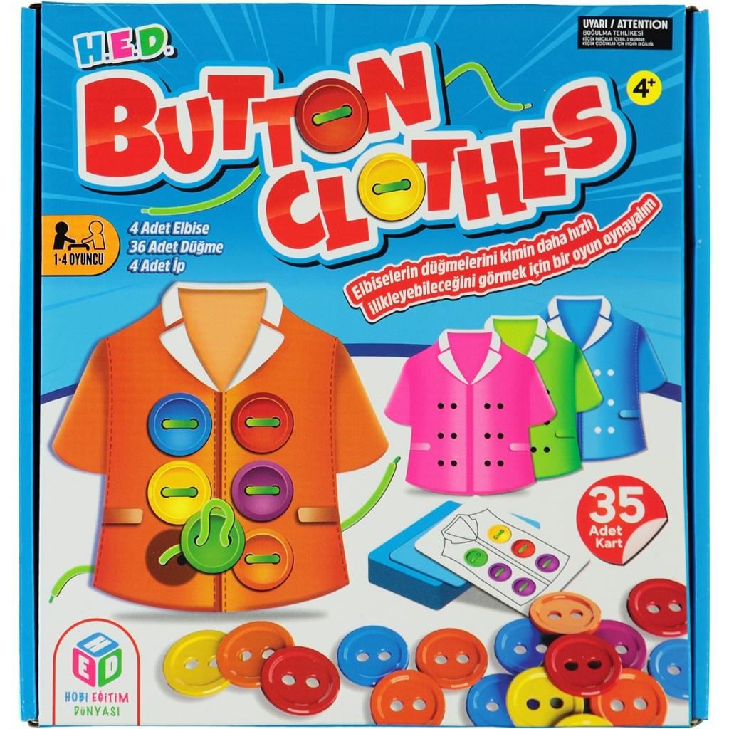 Hed Button Clothes Düğme Oyunu