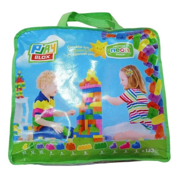 Toru Play Blox Neon 133 Parça Çantalı
