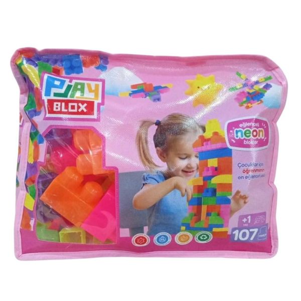 Toru Play Blox Neon 107 Parça Çantalı