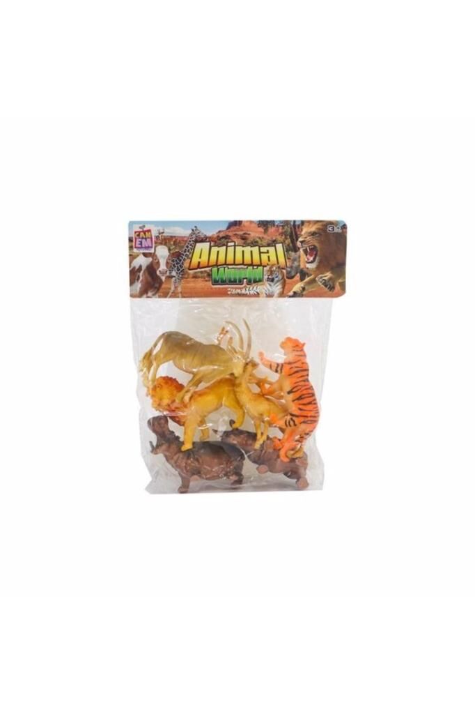 Poşette 6 Parça Vahşi Hayvan Seti