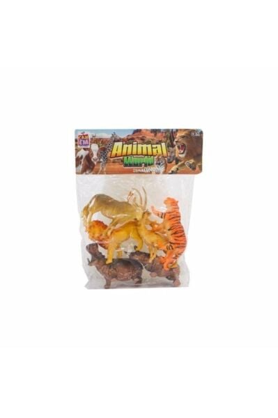 Poşette 6 Parça Vahşi Hayvan Seti