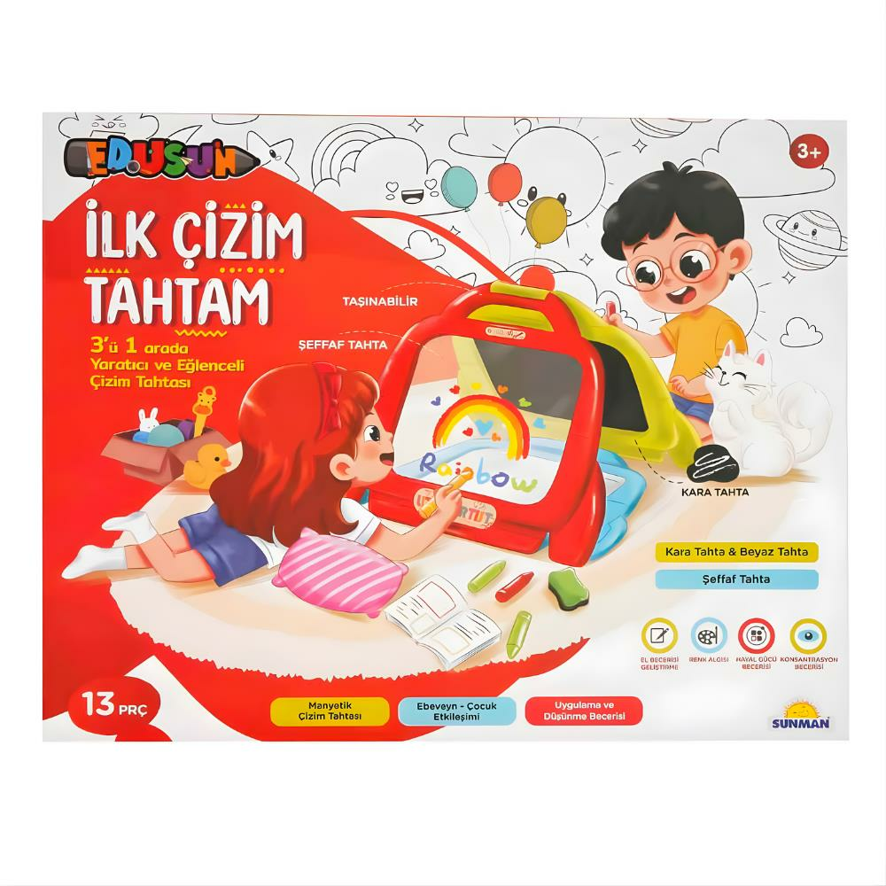 3in1 İlk Çizim Tahtam Yazı Tahtası