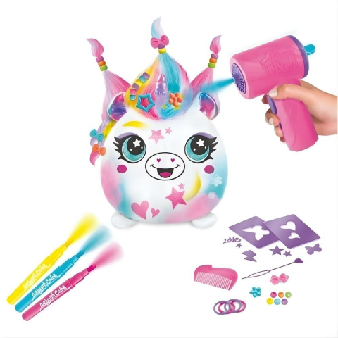 Sunman Airbrush Plush Hair'iffic Squishy Saç Tasarımı Oyun Seti