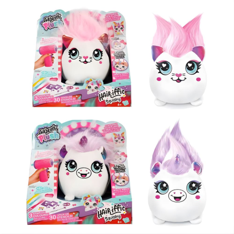 Sunman Airbrush Plush Hair'iffic Squishy Saç Tasarımı Oyun Seti