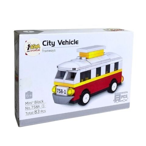 Display Kutuda Bricks Mini Bloklu Arabalar