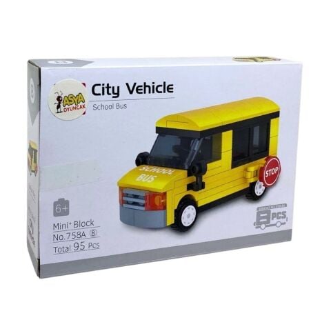 Display Kutuda Bricks Mini Bloklu Arabalar