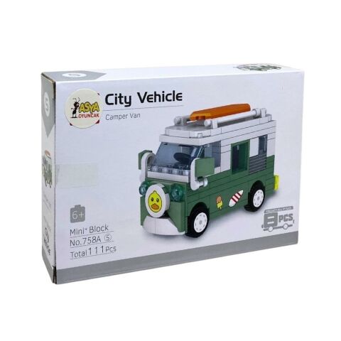 Display Kutuda Bricks Mini Bloklu Arabalar