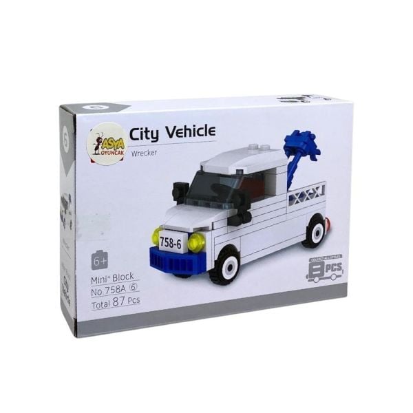 Display Kutuda Bricks Mini Bloklu Arabalar