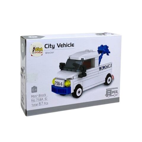 Display Kutuda Bricks Mini Bloklu Arabalar