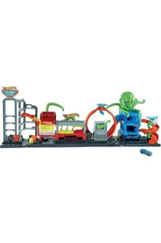 Hot Wheels Dev Ahtapot Ile Araba Yıkama Oyun Seti GTT96