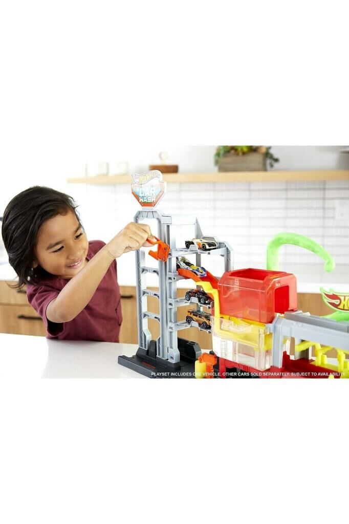 Hot Wheels Dev Ahtapot Ile Araba Yıkama Oyun Seti GTT96