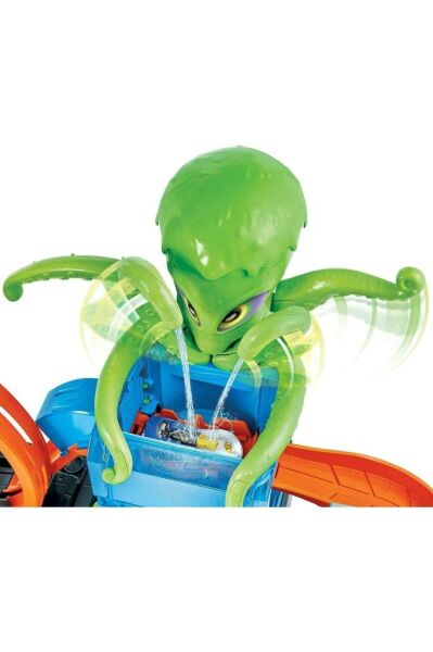 Hot Wheels Dev Ahtapot Ile Araba Yıkama Oyun Seti GTT96