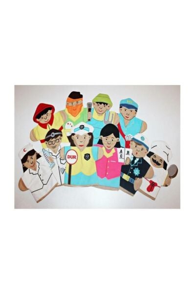 Meslekler Kukla Seti 10'lu