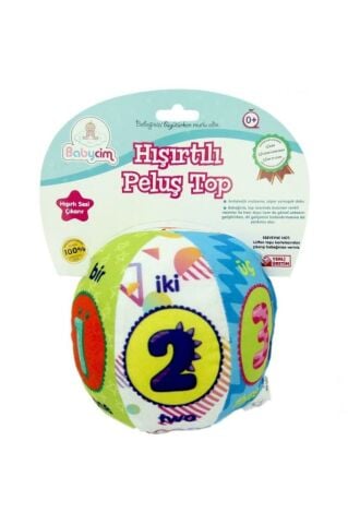 Peluş Çıngıraklı Top 12cm