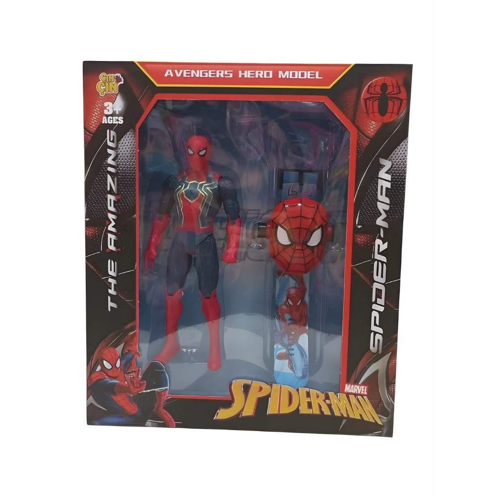 Kutulu Spiderman Karakter ve Saati