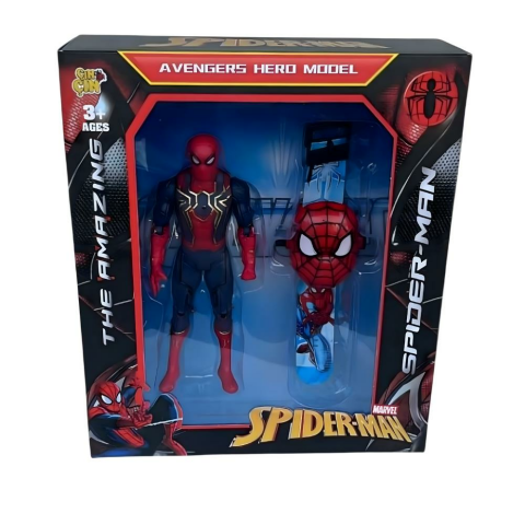 Kutulu Spiderman Karakter ve Saati
