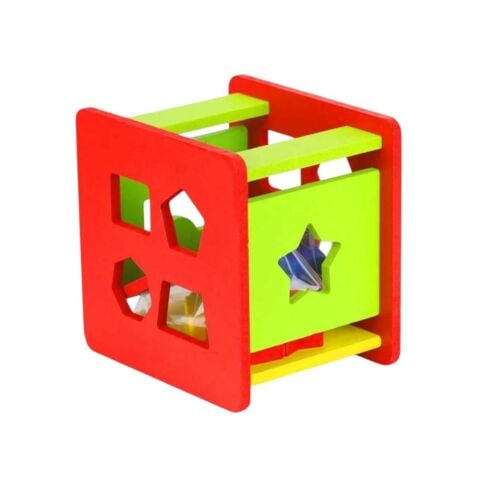 Play Wood Ahşap Eğitici Bul Tak Küp 6 Renk 12 Parça 18 M+