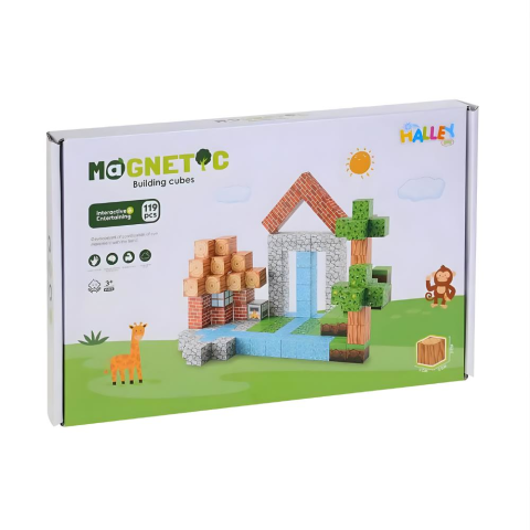 Magnet Küp Yapı Blok Seti 119 Parça