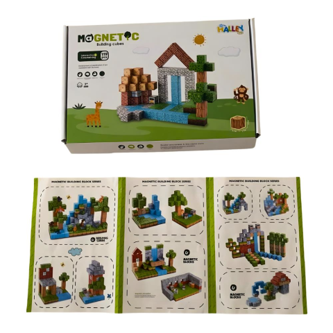 Magnet Küp Yapı Blok Seti 119 Parça