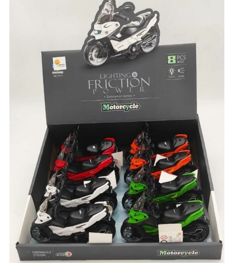 Sürtmeli Işıklı Sesli Motorsiklet (Adet)