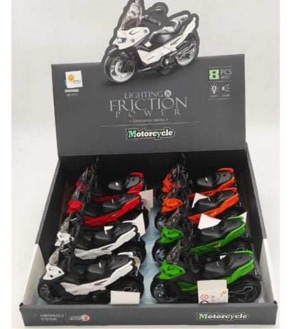 Sürtmeli Işıklı Sesli Motorsiklet (Adet)