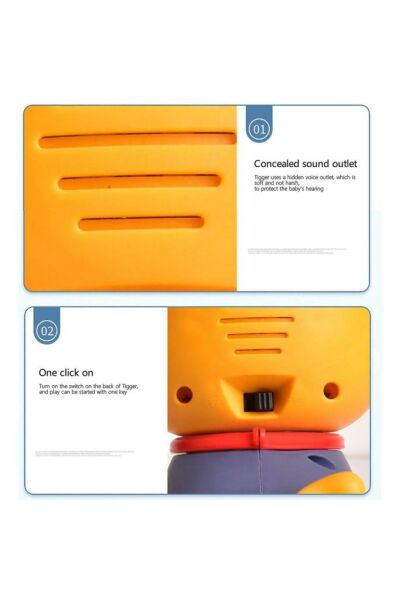 Çocuklar için Müzikli ve Işıklı Sevimli Zıplayan Kaplan