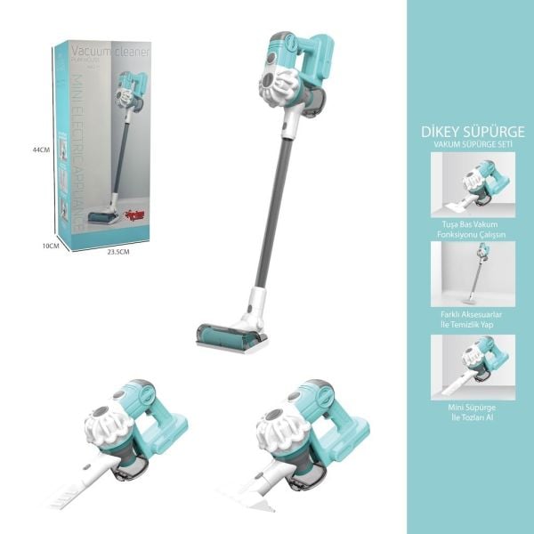 Dikey Elektrik Süpürgesi Yeşil-Gri (3 in1 ) Kapalı Kutu