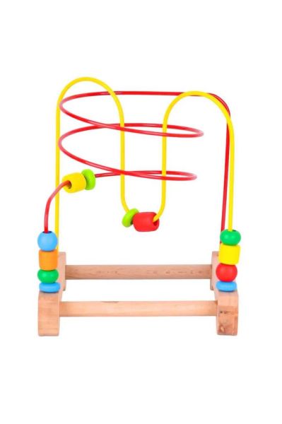 Play Wood Ahşap Boncuklu Koordinasyon 7 Renk 13 Parça 18 M+
