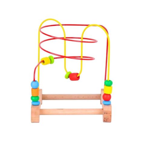 Play Wood Ahşap Boncuklu Koordinasyon 7 Renk 13 Parça 18 M+