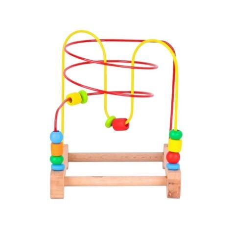 Play Wood Ahşap Boncuklu Koordinasyon 7 Renk 13 Parça 18 M+
