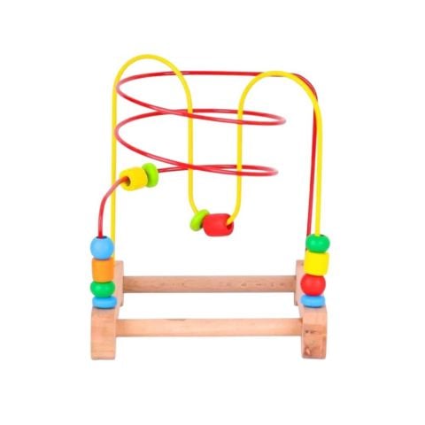 Play Wood Ahşap Boncuklu Koordinasyon 7 Renk 13 Parça 18 M+