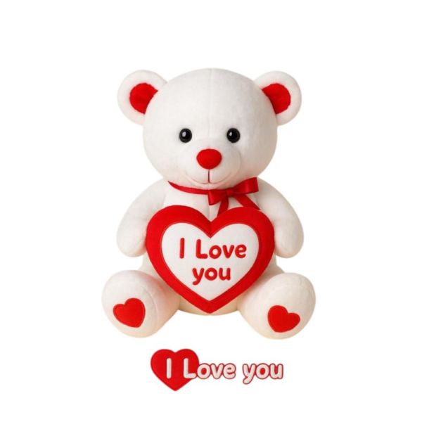 Peluş 40 cm I Love Kalpli Ayı