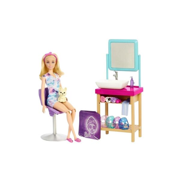Barbie Işıltı Dolu Spa Günü Oyun Seti HCM82