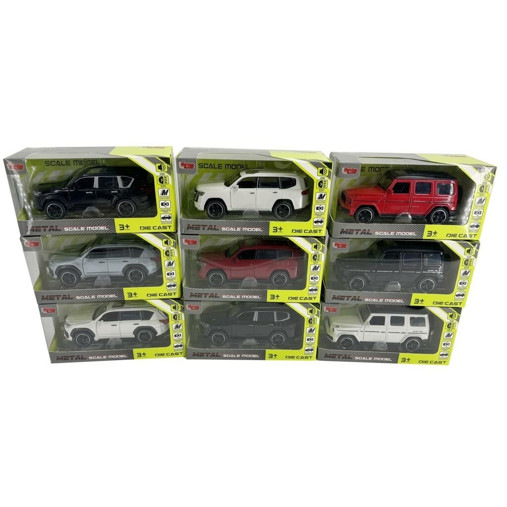 Kutulu Çek Bırak 1:32 Işıklı Ve Sesli Metal Jeep