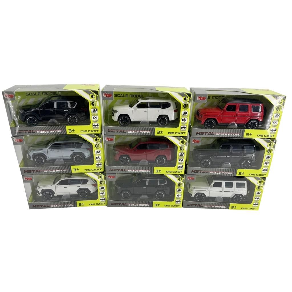 Kutulu Çek Bırak 1:32 Işıklı Ve Sesli Metal Jeep
