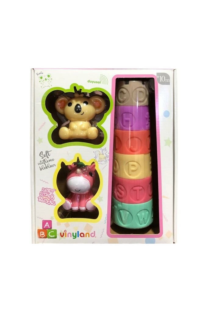 Vinyland Soft İstifleme Aktivite Kuleleri ve 2 Karakterli Oyuncak