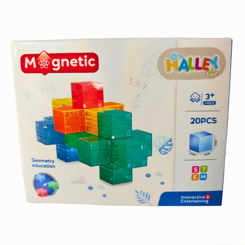 Magnet Küp Blok Seti 20 Parça