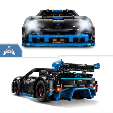 LEGO Technic Porsche GT4 e-Performance Yarış Arabası 42176 – 10 Yaş ve Üzeri Çocuklar İçin Oyuncak Uzaktan Kumandalı Araba Yapım Seti (834 Parça)