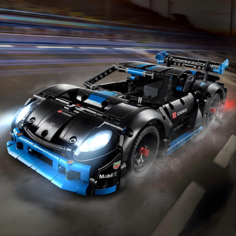LEGO Technic Porsche GT4 e-Performance Yarış Arabası 42176 – 10 Yaş ve Üzeri Çocuklar İçin Oyuncak Uzaktan Kumandalı Araba Yapım Seti (834 Parça)
