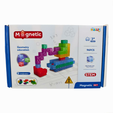 Magnet Küp Yapı Blok Seti 96 Parça