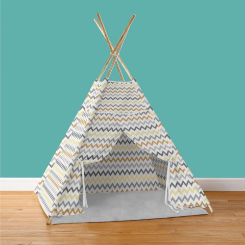 Ahşap Zigzag Oyun Çadırı MOL-077