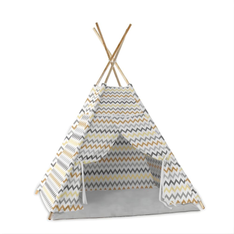 Ahşap Zigzag Oyun Çadırı MOL-077