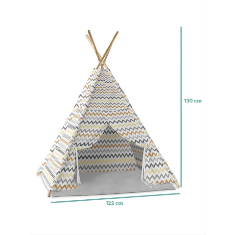 Ahşap Zigzag Oyun Çadırı MOL-077