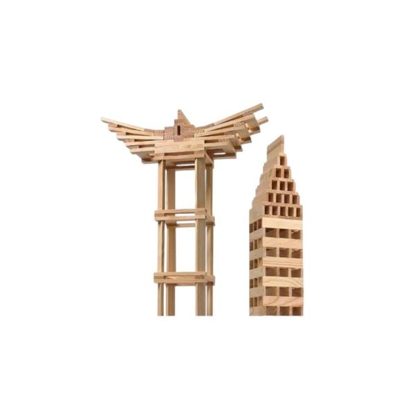 Wooden City Blocks 100 Parça Yapım Blokları