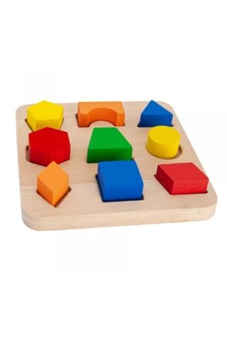 +18 Ay Ahşap Eğitici Bul-tak Şekiller