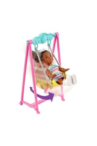 Barbie Bebek Bakıcısı Skipper Oyun Evi Seti HHB67