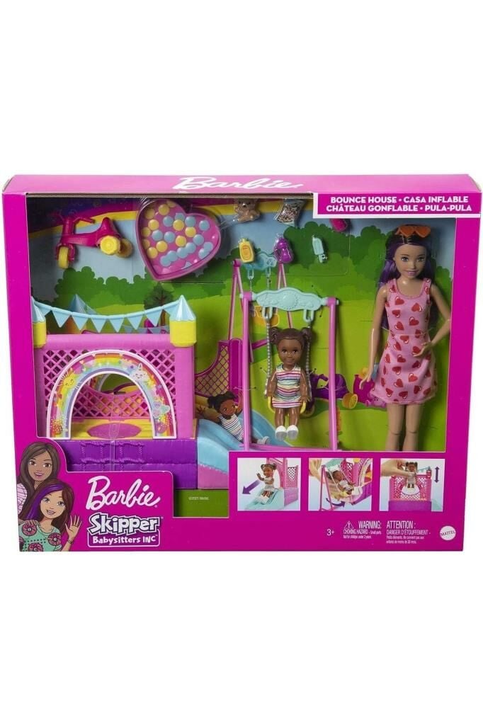 Barbie Bebek Bakıcısı Skipper Oyun Evi Seti HHB67