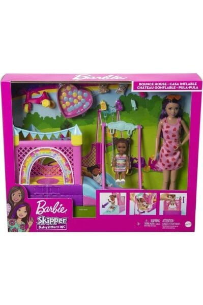 Barbie Bebek Bakıcısı Skipper Oyun Evi Seti HHB67